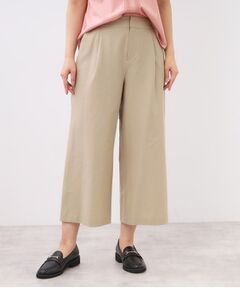 Reflect / リフレクト ショート・ハーフ・半端丈パンツ | 【お腹・腰周りすっきり見え◎】ストレッチワイドクロップドパンツ