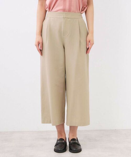 Reflect / リフレクト ショート・ハーフ・半端丈パンツ | 【お腹・腰周りすっきり見え◎】ストレッチワイドクロップドパンツ | 詳細14