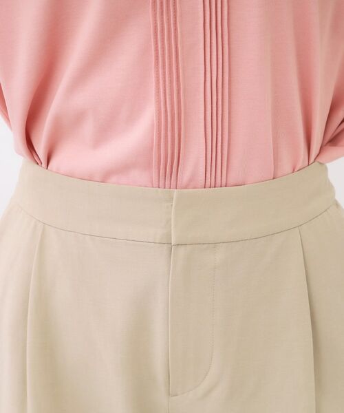 Reflect / リフレクト ショート・ハーフ・半端丈パンツ | 【お腹・腰周りすっきり見え◎】ストレッチワイドクロップドパンツ | 詳細17