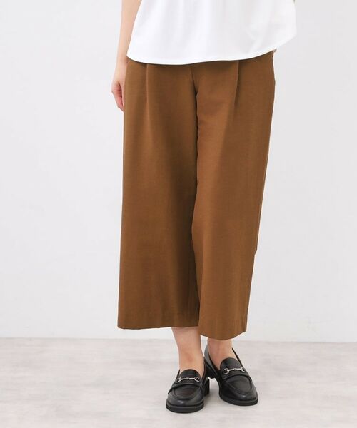 Reflect / リフレクト ショート・ハーフ・半端丈パンツ | 【お腹・腰周りすっきり見え◎】ストレッチワイドクロップドパンツ | 詳細7