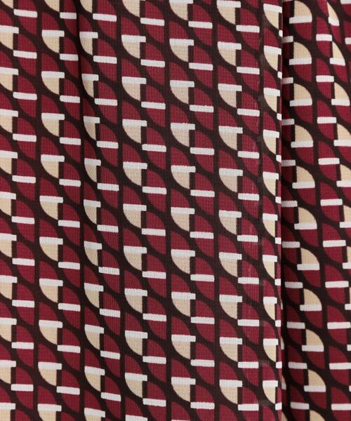 Reflect / リフレクト ロング・マキシ丈スカート | 【WEB先行カラーあり/マシンウォッシュ可/ウエスト総ゴム】コツキ幾何柄ロングスカート | 詳細14