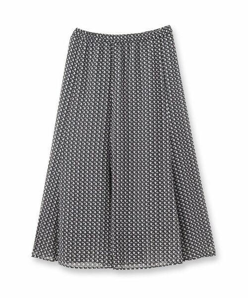 Reflect / リフレクト ロング・マキシ丈スカート | 【WEB先行カラーあり/マシンウォッシュ可/ウエスト総ゴム】コツキ幾何柄ロングスカート | 詳細19