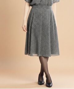 Reflect / リフレクト スカート | 【マシンウォッシュ可／セットアップ可】コツキ柄プリントフレアスカート