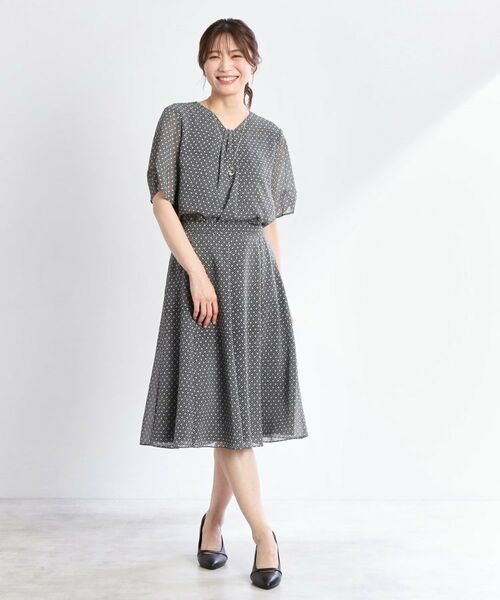 Reflect / リフレクト スカート | 【マシンウォッシュ可／セットアップ可】コツキ柄プリントフレアスカート | 詳細10