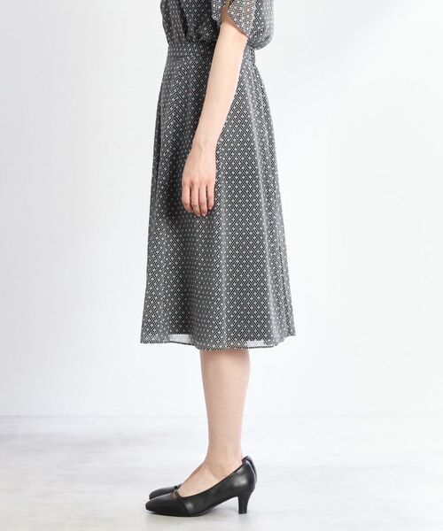 Reflect / リフレクト スカート | 【マシンウォッシュ可／セットアップ可】コツキ柄プリントフレアスカート | 詳細16