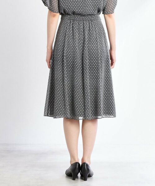 Reflect / リフレクト スカート | 【マシンウォッシュ可／セットアップ可】コツキ柄プリントフレアスカート | 詳細17