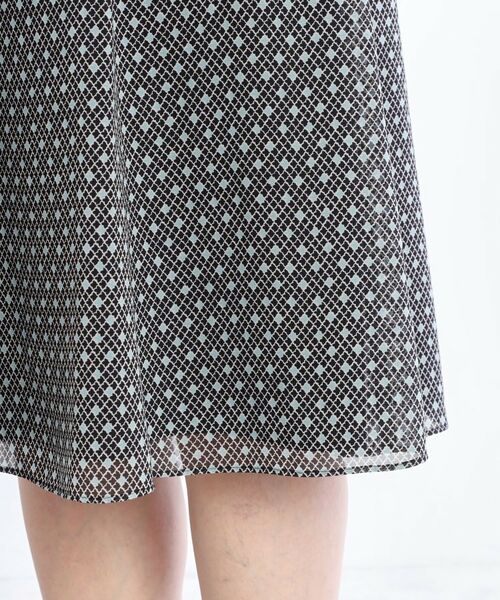 Reflect / リフレクト スカート | 【マシンウォッシュ可／セットアップ可】コツキ柄プリントフレアスカート | 詳細21