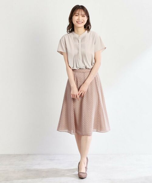 Reflect / リフレクト スカート | 【マシンウォッシュ可／セットアップ可】コツキ柄プリントフレアスカート | 詳細5