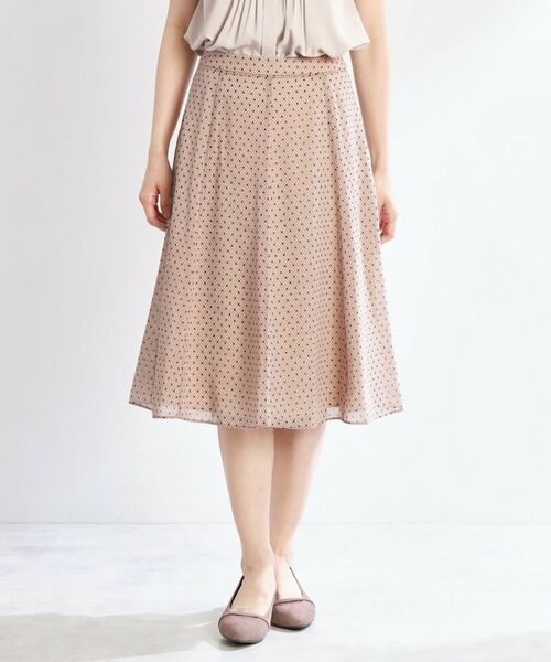 Reflect / リフレクト スカート | 【マシンウォッシュ可／セットアップ可】コツキ柄プリントフレアスカート | 詳細7
