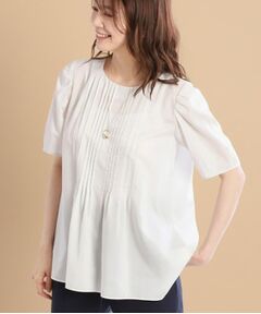 Reflect / リフレクト シャツ・ブラウス | 【すっきり見え！長め丈】ピンタックデザインチュニックブラウス