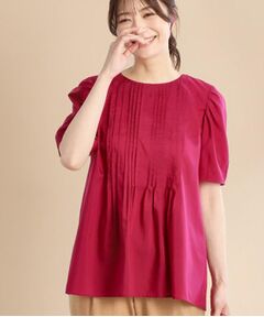 Reflect / リフレクト シャツ・ブラウス | 【すっきり見え！長め丈】ピンタックデザインチュニックブラウス