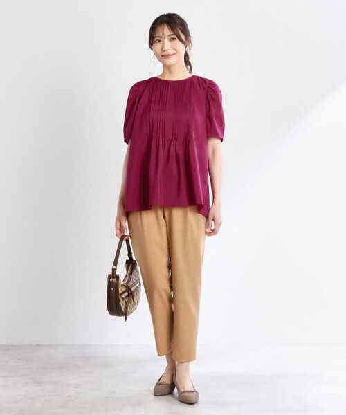 Reflect / リフレクト シャツ・ブラウス | 【すっきり見え！長め丈】ピンタックデザインチュニックブラウス | 詳細20