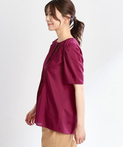 Reflect / リフレクト シャツ・ブラウス | 【すっきり見え！長め丈】ピンタックデザインチュニックブラウス | 詳細24