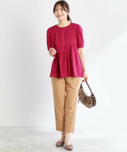 Reflect / リフレクト シャツ・ブラウス | 【すっきり見え！長め丈】ピンタックデザインチュニックブラウス | 詳細5