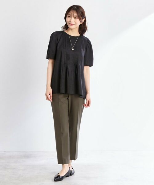 Reflect / リフレクト シャツ・ブラウス | 【すっきり見え！長め丈】ピンタックデザインチュニックブラウス | 詳細8