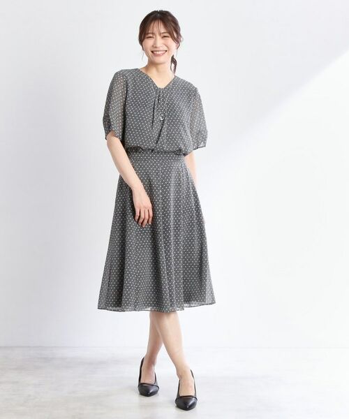 Reflect / リフレクト シャツ・ブラウス | 【マシンウォッシュ可/セットアップ可】コツキ柄プリントブラウス | 詳細18