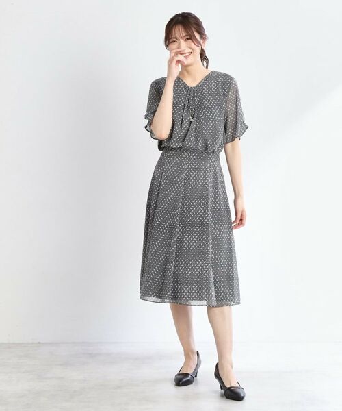 Reflect / リフレクト シャツ・ブラウス | 【マシンウォッシュ可/セットアップ可】コツキ柄プリントブラウス | 詳細19