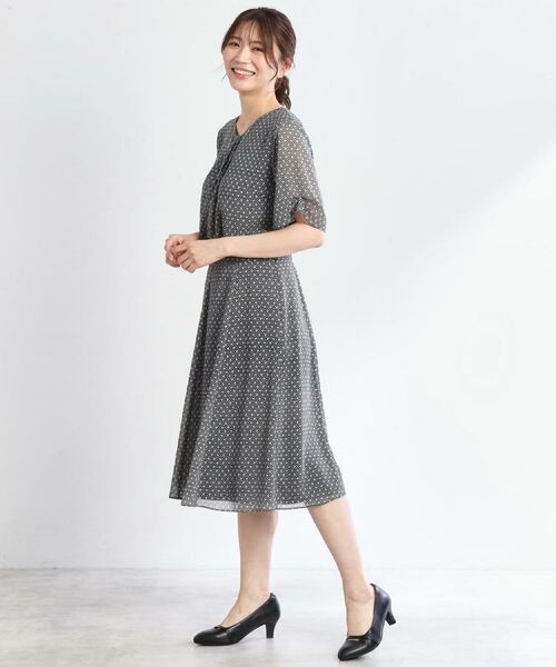 Reflect / リフレクト シャツ・ブラウス | 【マシンウォッシュ可/セットアップ可】コツキ柄プリントブラウス | 詳細4