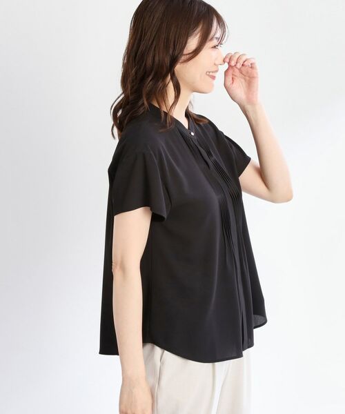 Reflect / リフレクト シャツ・ブラウス | 【インナーに◎／すっきり見え！長め丈】タックデティールブラウス | 詳細10