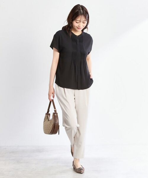 Reflect / リフレクト シャツ・ブラウス | 【インナーに◎／すっきり見え！長め丈】タックデティールブラウス | 詳細11