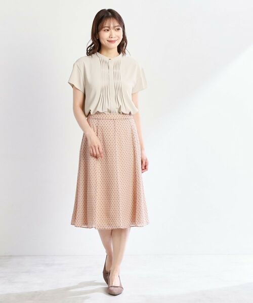 Reflect / リフレクト シャツ・ブラウス | 【インナーに◎／すっきり見え！長め丈】タックデティールブラウス | 詳細16