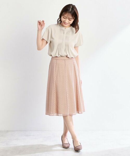 Reflect / リフレクト シャツ・ブラウス | 【インナーに◎／すっきり見え！長め丈】タックデティールブラウス | 詳細17