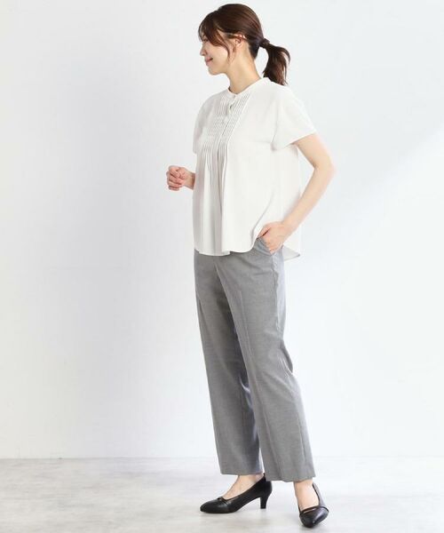 Reflect / リフレクト シャツ・ブラウス | 【インナーに◎／すっきり見え！長め丈】タックデティールブラウス | 詳細3