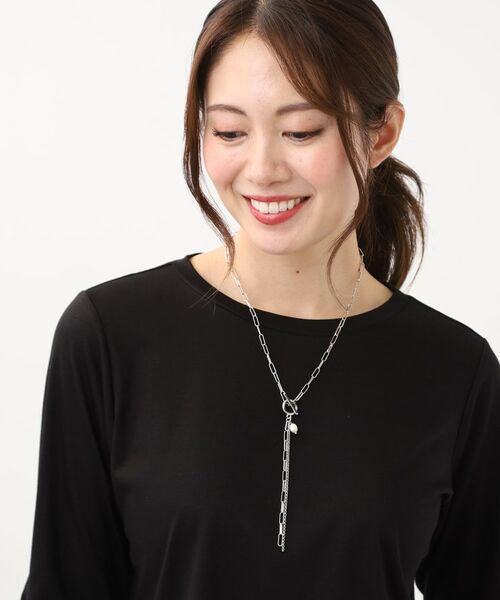 Reflect / リフレクト ネックレス・ペンダント・チョーカー | Y字シルエット淡水パールネックレス | 詳細1