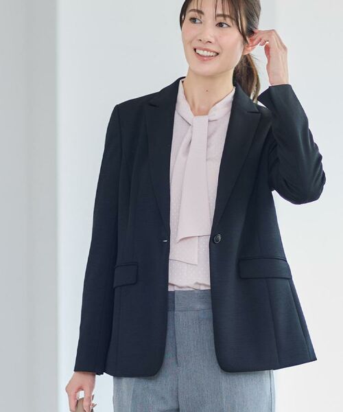 Reflect / リフレクト テーラードジャケット | 【匠シリーズ／パンツスタイルにおすすめ◎／セットアップ可】匠ジャケット／ロングテーラード | 詳細1