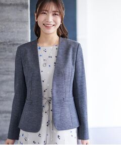 Reflect / リフレクト ノーカラージャケット | 【匠シリーズ／すっきり見え／セットアップ可】匠ジャケット／ノーカラー