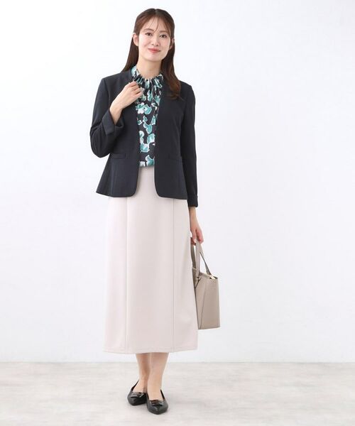 Reflect / リフレクト ノーカラージャケット | 【匠シリーズ／すっきり見え／セットアップ可】匠ジャケット／ノーカラー | 詳細10