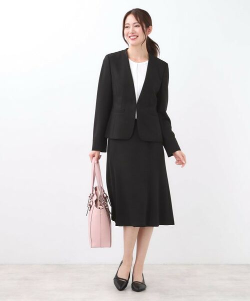 Reflect / リフレクト ノーカラージャケット | 【匠シリーズ／すっきり見え／セットアップ可】匠ジャケット／ノーカラー | 詳細14