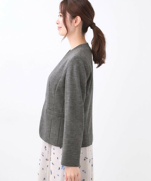 Reflect / リフレクト ノーカラージャケット | 【匠シリーズ／すっきり見え／セットアップ可】匠ジャケット／ノーカラー | 詳細22