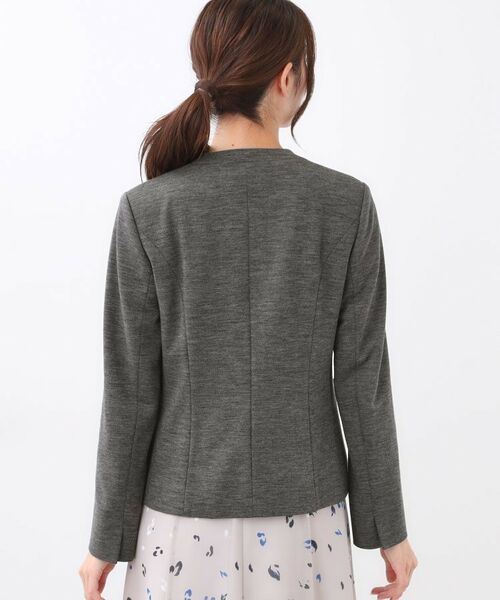 Reflect / リフレクト ノーカラージャケット | 【匠シリーズ／すっきり見え／セットアップ可】匠ジャケット／ノーカラー | 詳細23