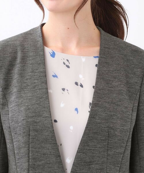 Reflect / リフレクト ノーカラージャケット | 【匠シリーズ／すっきり見え／セットアップ可】匠ジャケット／ノーカラー | 詳細24