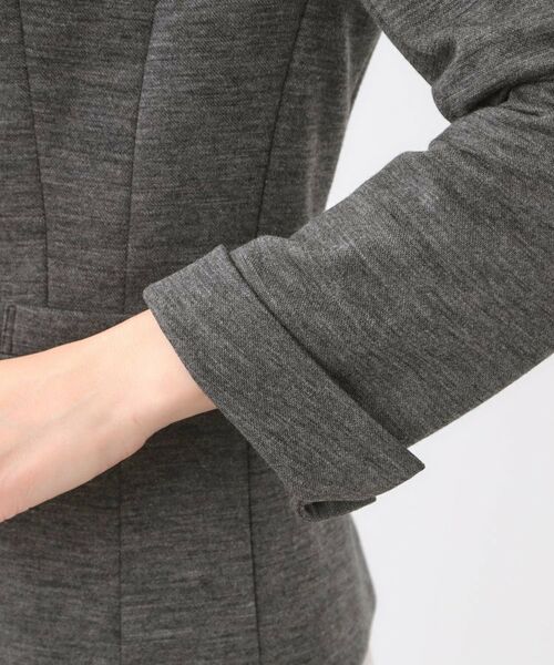Reflect / リフレクト ノーカラージャケット | 【匠シリーズ／すっきり見え／セットアップ可】匠ジャケット／ノーカラー | 詳細26