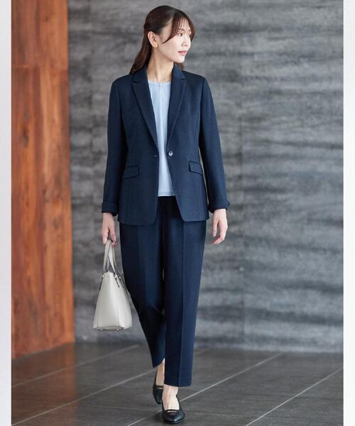 Reflect / リフレクト パンツ | 【匠シリーズ/すっきり細見え/セットアップ可】センタープレスベーシックパンツ | 詳細1