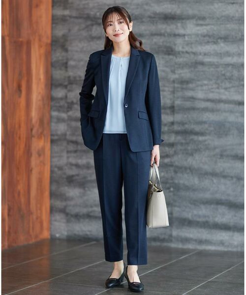 Reflect / リフレクト パンツ | 【匠シリーズ/すっきり細見え/セットアップ可】センタープレスベーシックパンツ | 詳細2