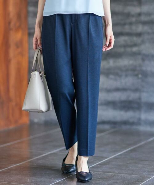 Reflect/リフレクト 【匠シリーズ/すっきり細見え/セットアップ可】センタープレスベーシックパンツ ネイビー(094) 11(L) Reflect/リフレクト 【匠シリーズ/すっきり細見え/セットアップ可】センタープレスベーシックパンツ ネイビー(094) 11(L)