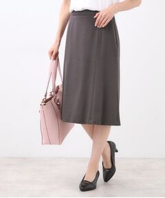 Reflect / リフレクト ミニ・ひざ丈スカート | 【匠シリーズ／すっきり細見え／セットアップ可】ソフトフレアスカート