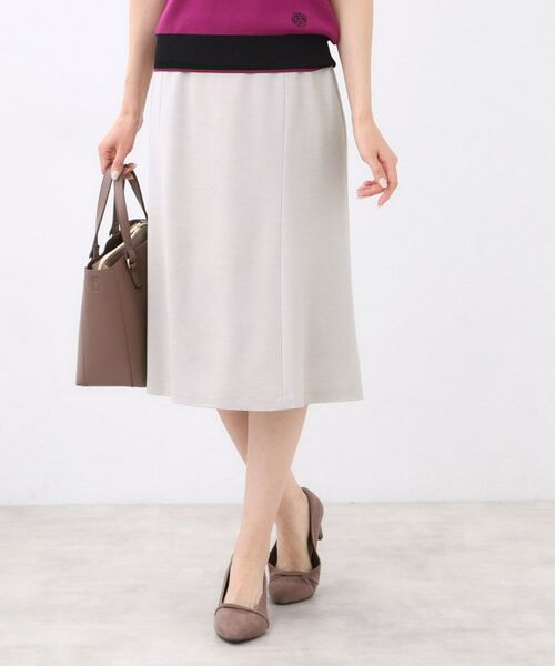 Reflect / リフレクト ミニ・ひざ丈スカート | 【匠シリーズ／すっきり細見え／セットアップ可】ソフトフレアスカート | 詳細14