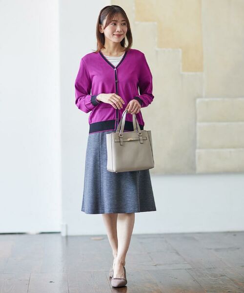 Reflect / リフレクト ミニ・ひざ丈スカート | 【匠シリーズ／すっきり細見え／セットアップ可】ソフトフレアスカート | 詳細2