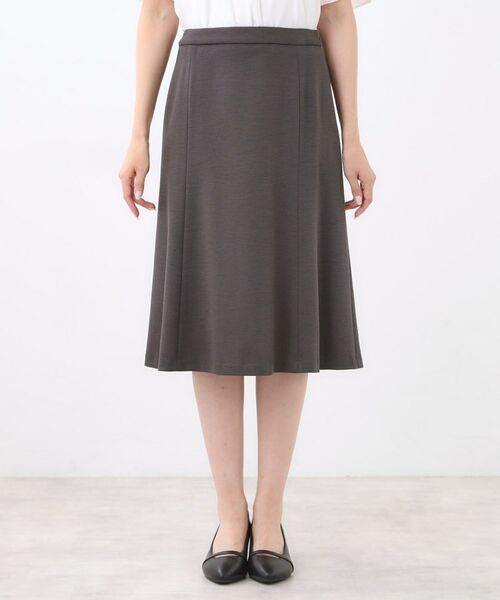 Reflect / リフレクト ミニ・ひざ丈スカート | 【匠シリーズ／すっきり細見え／セットアップ可】ソフトフレアスカート | 詳細29