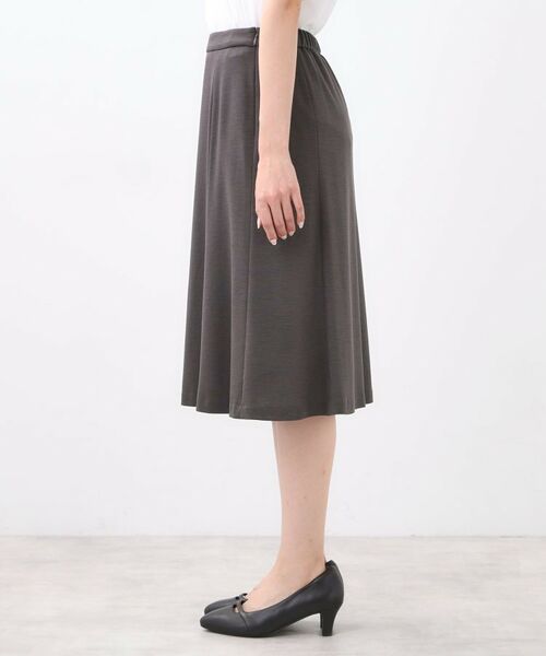 Reflect / リフレクト ミニ・ひざ丈スカート | 【匠シリーズ／すっきり細見え／セットアップ可】ソフトフレアスカート | 詳細30