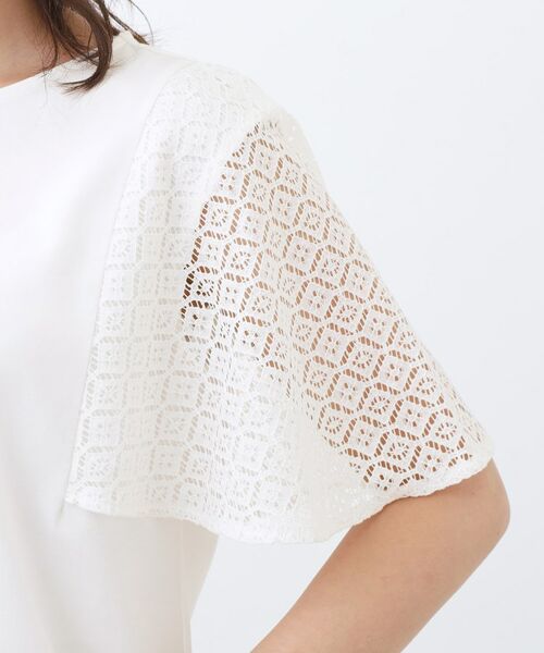 Reflect / リフレクト カットソー | 幾何レーススリーブプルオーバージャージ | 詳細14