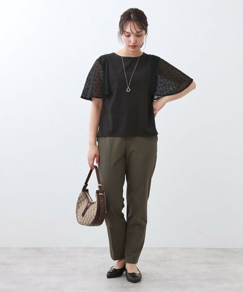 Reflect / リフレクト カットソー | 幾何レーススリーブプルオーバージャージ | 詳細7