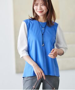 Reflect / リフレクト カットソー | 【アウターを着てもすっきり／体型カバー／腰周りが気にならない】長め丈プルオーバージャージ