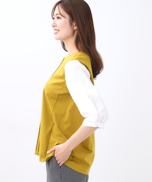 Reflect / リフレクト カットソー | 【アウターを着てもすっきり／体型カバー／腰周りが気にならない】長め丈プルオーバージャージ | 詳細26