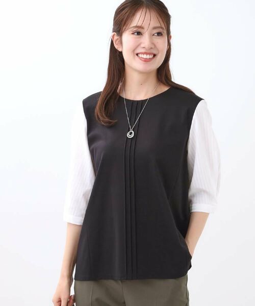 Reflect / リフレクト カットソー | 【アウターを着てもすっきり／体型カバー／腰周りが気にならない】長め丈プルオーバージャージ | 詳細8