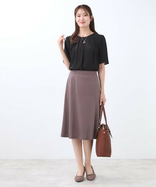 Reflect / リフレクト シャツ・ブラウス | 【一枚着で着映え◎/ジャケットのインナーにも】フロント開きブラウス | 詳細17